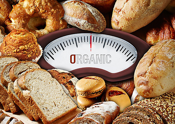 PSD 편집 편집이미지 빵 저울 사람없음 다양 바게트 식빵 유기농 눈금 마카롱 이미지편집 웰빙 음식 다수 디저트 파일형식