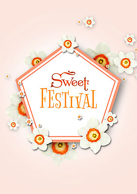 PSD 편집 편집이미지 꽃 프레임 사람없음 축제 달콤 꽃프레임 오각형 이미지편집 도형 식물 맛 파일형식