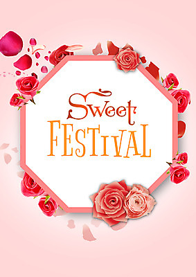 PSD 편집 편집이미지 꽃잎 꽃 분홍색 프레임 사람없음 장미 축제 달콤 꽃프레임 장미축제 팔각형 이미지편집 도형 식물 컬러 맛 꽃축제 파일형식