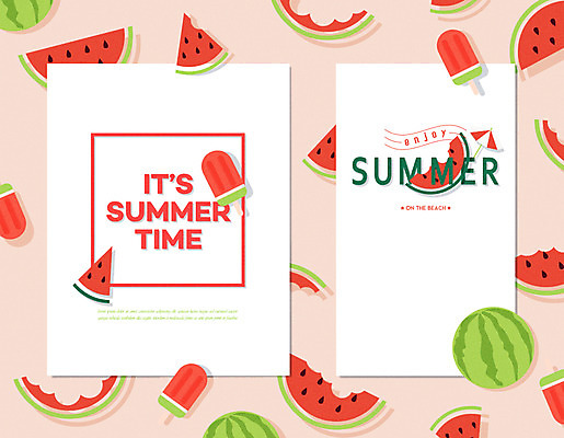배너 패턴 일러스트 여름음식 수박 사람없음 여름 엽서 막대아이스크림 제철음식 제철과일 과채 국내일러스트 AI파일 계절 음식 무늬 채소 과일 아이스크림 편지 제철 파일형식 벡터 여름_계절