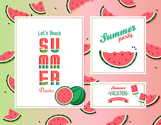 배너 패턴 일러스트 여름음식 수박 사람없음 여름 엽서 막대아이스크림 제철음식 제철과일 과채 국내일러스트 AI파일 계절 음식 무늬 채소 과일 아이스크림 편지 제철 파일형식 벡터 여름_계절