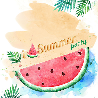 PSD 백그라운드 잎 일러스트 여름음식 수박 프레임 사람없음 여름 여름배경 제철음식 제철과일 과채 국내일러스트 식물 계절 음식 채소 과일 제철 파일형식 여름_계절