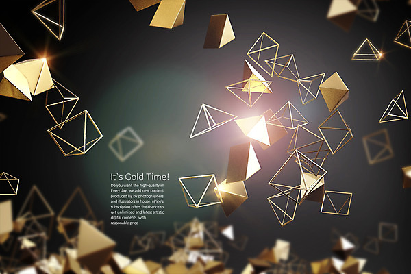 PSD 편집 편집이미지 백그라운드 사람없음 빛 반짝임 3D 금색 황금 삼각형 입체 디지털합성 편집소스 편집3D 도형 컬러 모션 파일형식