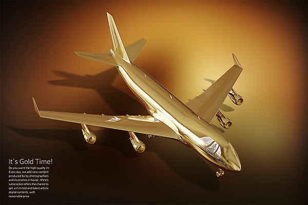 PSD 편집 편집이미지 여행 비행기 사람없음 3D 금색 황금 디지털합성 편집소스 편집3D 컬러 항공교통 대중교통 파일형식