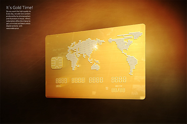 PSD 편집 편집이미지 세계지도 사람없음 3D 금색 신용카드 황금 디지털합성 편집소스 편집3D 컬러 지도 금융 세계 파일형식