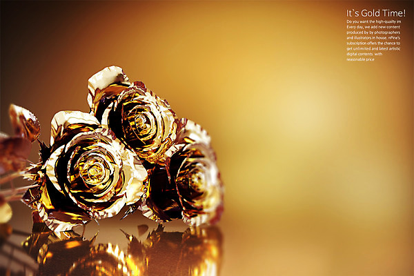 PSD 편집 편집이미지 사람없음 장미 3D 금색 황금 디지털합성 오브젝트 편집소스 편집3D 꽃 컬러 파일형식