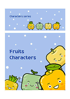 캐릭터 과일 일러스트 사람없음 세트 귀여움 배 멜론 파인애플 과일캐릭터 한라봉 파인애플캐릭터 멜론캐릭터 일러캐릭터 AI파일 컨셉 열대과일 파일형식 벡터