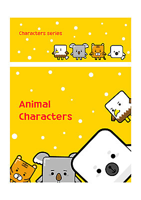 동물 캐릭터 동물캐릭터 일러스트 사람없음 세트 귀여움 호랑이 바다표범 독수리 코알라 일러캐릭터 AI파일 컨셉 포유류 조류 바다동물 파일형식 벡터