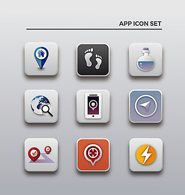 아이콘 지구 지도 사람없음 세트 약 걷기 어플리케이션 웹아이콘 발바닥 위치 탐색 네비게이션 추적 앱아이콘 2D아이콘 AI파일 의학 모션 발 파일형식 벡터