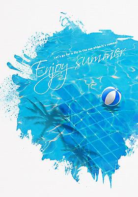 PSD 영어 바다 일러스트 캘리그라피 수채화 수영장 사람없음 여름 야자수 비치볼 감성 필기체 레터링 국내일러스트 나무 문자 계절 컨셉 공 바캉스용품 파일형식