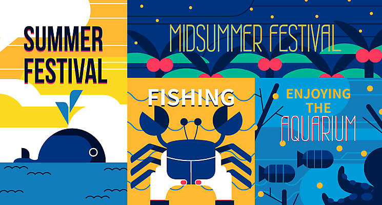 손 별 바다 일러스트 낚시 어류 들기 신체부위 여름 세트 야자수 라벨 축제 꽃게 고래 문어 아쿠아리움 국내일러스트 AI파일 자연요소 나무 계절 포유류 모션 레저 연체동물 프레임 사람 수중동물 게 수족관 파일형식 벡터