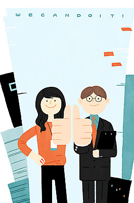 PSD 여자 남자 일러스트 회사 프레임 서기 손짓 상반신 성인 두명 최고 직장인 비즈니스맨 비즈니스우먼 신입사원 문서 굿 서류더미 신입 워커홀릭 입사 프레임일러스트 국내일러스트 직업 비즈니스 모션 사람 파일형식 더미