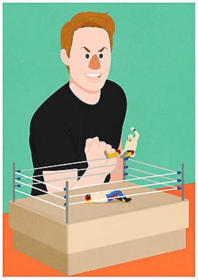 전신 PSD 남자 포스터 일러스트 응원 서기 상반신 성인 세명 상자 눕기 레슬링 레슬러 소인국 프로레슬러 국내일러스트 모션 운동선수 사람 격투기 프로레슬링 파일형식