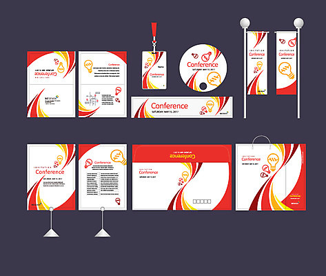 템플릿 배너템플릿 무늬 곡선 전구 이벤트 사람없음 빨간색 세트 쇼핑백 현수막 전단 엽서 초대장 패키지 사원증 박람회 손부채 기업홍보 소봉투 행사세트 행사템플릿 AI파일 배너 선 컬러 가방 비즈니스 편지봉투 카드_감사 편지 홍보물 파일형식 벡터