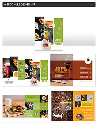 템플릿 ZIP 커피 음료 디저트 샌드위치 팜플렛 사람없음 원두 핫도그 인디자인 INDD 이미지템플릿 음식 패스트푸드 파일형식