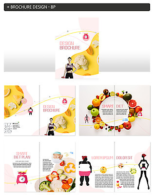 템플릿 여자 실루엣 ZIP 다이어트 채소 과일 건강 저울 팜플렛 여러명 20대 운동 한국인 인디자인 INDD 이미지템플릿 다수 촬영기법 사람 동양인 청년 파일형식