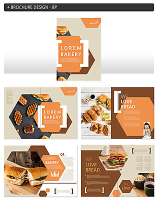 템플릿 여자 ZIP 커피 어린이 빵 디저트 샌드위치 한명 팜플렛 한국인 와플 인디자인 INDD 이미지템플릿 1 음료 음식 사람 동양인 파일형식