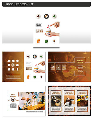 템플릿 손 ZIP 커피 팜플렛 신체부위 세명 원두 컵케이크 바리스타 인디자인 INDD 이미지템플릿 직업 음료 사람 케이크 파일형식