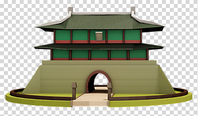 편집 편집이미지 건축물 고건축 서울 사람없음 3D소스 3D 성 숭례문 국보 입체 디지털합성 PNG 랜드마크 목업 로우폴리 편집소스 건축 한국 문화재 파일형식