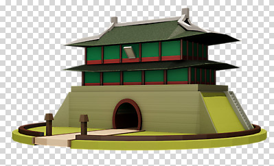 편집 편집이미지 건축물 고건축 서울 사람없음 3D소스 3D 성 숭례문 국보 입체 디지털합성 PNG 랜드마크 목업 로우폴리 편집소스 건축 한국 문화재 파일형식