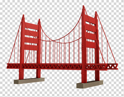 편집 편집이미지 건축물 사람없음 빨간색 3D소스 3D 입체 디지털합성 PNG 금문교 랜드마크 현수교 가교 목업 로우폴리 편집소스 건축 컬러 미국 다리_건축물 파일형식