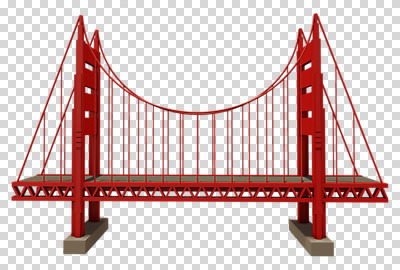 편집 편집이미지 건축물 사람없음 빨간색 3D소스 3D 입체 디지털합성 PNG 금문교 랜드마크 현수교 가교 목업 로우폴리 편집소스 건축 컬러 미국 다리_건축물 파일형식