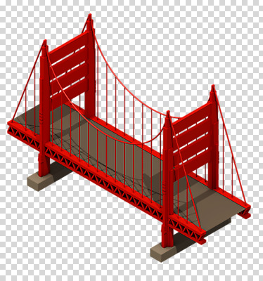 편집 편집이미지 건축물 사람없음 빨간색 3D소스 3D 입체 디지털합성 PNG 금문교 랜드마크 현수교 가교 목업 로우폴리 편집소스 건축 컬러 미국 다리_건축물 파일형식