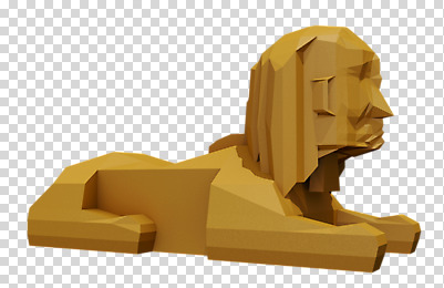 편집 편집이미지 이집트 사람없음 조각상 3D소스 3D 입체 디지털합성 신화 스핑크스 PNG 랜드마크 목업 로우폴리 편집소스 아프리카 조형물 파일형식