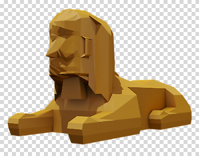 편집 편집이미지 이집트 사람없음 조각상 3D소스 3D 입체 디지털합성 신화 스핑크스 PNG 랜드마크 목업 로우폴리 편집소스 아프리카 조형물 파일형식