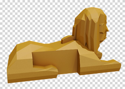 편집 편집이미지 이집트 사람없음 조각상 3D소스 3D 입체 디지털합성 신화 스핑크스 PNG 랜드마크 목업 로우폴리 편집소스 아프리카 조형물 파일형식