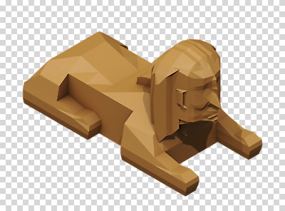 편집 편집이미지 이집트 사람없음 조각상 3D소스 3D 입체 디지털합성 신화 스핑크스 PNG 랜드마크 목업 로우폴리 편집소스 아프리카 조형물 파일형식