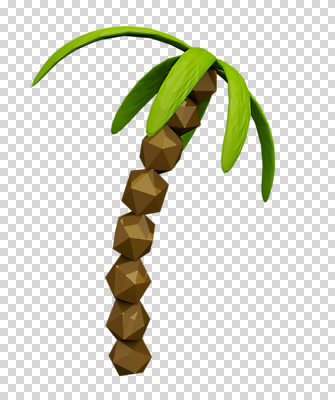 나무 편집 편집이미지 사람없음 야자수 3D소스 3D 입체 디지털합성 PNG 목업 로우폴리 트로피컬아트 편집소스 식물 그림 파일형식