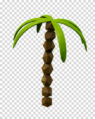 나무 편집 편집이미지 사람없음 야자수 3D소스 3D 입체 디지털합성 PNG 목업 로우폴리 트로피컬아트 편집소스 식물 그림 파일형식