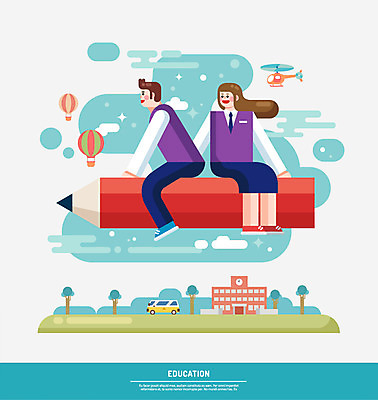 전신 구름 학생 여자 교육 남자 교복 일러스트 학교 자동차 청소년 하늘 앉기 두명 연필 인포그래픽 열기구 헬리콥터 국내일러스트 AI파일 자연요소 옷 육상교통 항공교통 모션 학용품 비행기 사람 필기구 파일형식 벡터