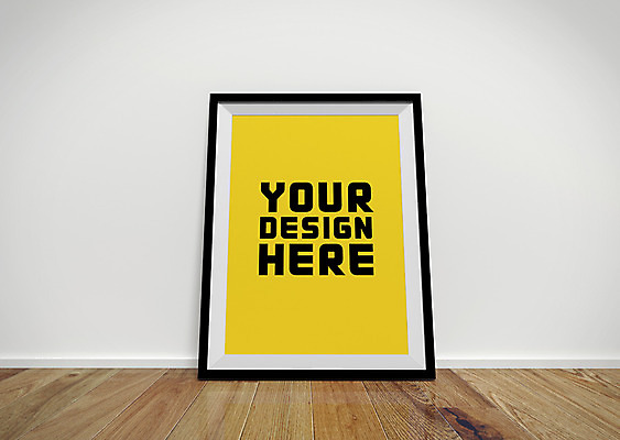 PSD 편집 편집이미지 포스터 액자 사각프레임 프레임 사람없음 3D 디지털합성 나무바닥 합성 목업 편집3D 바닥 사각형 파일형식