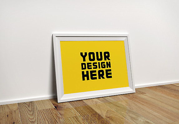 PSD 편집 편집이미지 포스터 액자 사각프레임 프레임 사람없음 3D 디지털합성 나무바닥 합성 목업 편집3D 바닥 사각형 파일형식