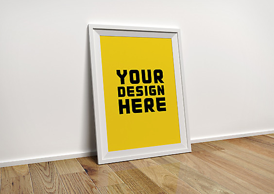 PSD 편집 편집이미지 포스터 액자 사각프레임 프레임 사람없음 3D 디지털합성 나무바닥 합성 목업 편집3D 바닥 사각형 파일형식