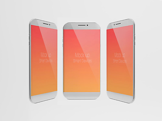 PSD 편집 편집이미지 사람없음 스마트폰 스마트기기 3D 스크린 웹 세개 스마트 디지털합성 목업 편집3D 컨셉 인터넷 3 전자제품 핸드폰 파일형식