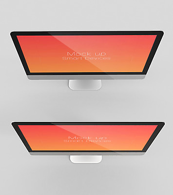 PSD 편집 편집이미지 사람없음 스마트기기 컴퓨터 3D 스크린 모니터 웹 두개 스마트 디지털합성 목업 편집3D 컨셉 2 인터넷 전자제품 파일형식