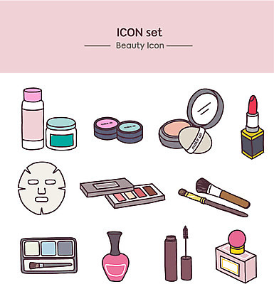 아이콘 사람없음 화장품 립스틱 라인아이콘 향수 마스카라 매니큐어 스킨 로션 아이섀도 마스크팩 섀도우브러쉬 파운데이션 2D아이콘 AI파일 뷰티 팩 메이크업브러쉬 파일형식 벡터