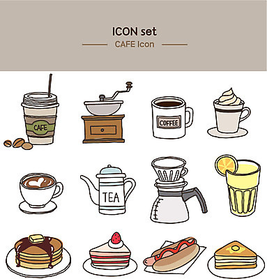 아이콘 커피 음료 디저트 사람없음 케이크 카페 차 라인아이콘 그라인더 핫도그 팬케이크 딸기케이크 라떼아트 에이드 핸드드립 2D아이콘 AI파일 음식 딸기 패스트푸드 상점 그림 라떼 커피용품 파일형식 벡터