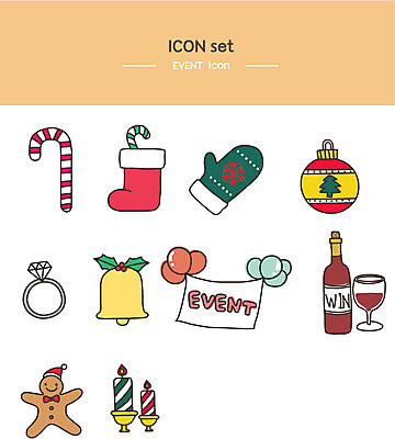 아이콘 장갑 크리스마스장식 크리스마스 초 양말 이벤트 사람없음 쿠키 와인 종 방울 반지 라인아이콘 2D아이콘 AI파일 잡화 기념일 장신구 디저트 주류 장식 파일형식 벡터