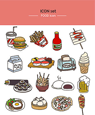 아이콘 음식 아이스크림 디저트 맥주 피자 사람없음 초밥 우유 감자튀김 햄버거 어묵 케첩 식빵 라인아이콘 만두 김밥 콜라 핫도그 떡꼬치 함박스테이크 호빵 2D아이콘 AI파일 빵 유제품 감자 주류 패스트푸드 서양음식 스테이크 튀김 소스_음식 꼬치 탄산음료 일본음식 파일형식 벡터
