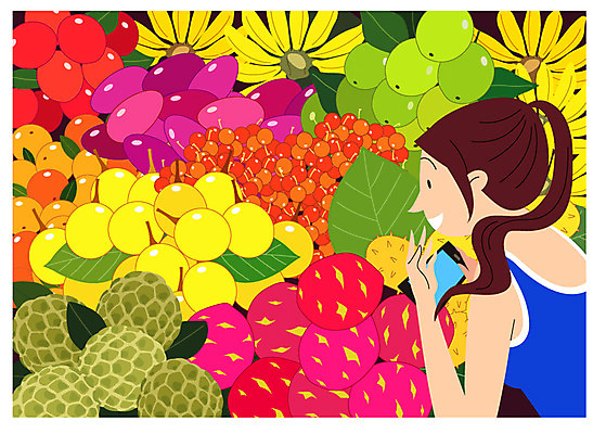 여자 행복 해외여행 여행 과일 일러스트 휴가 바나나 한명 서기 상반신 성인 여행객 동남아시아 즐거움 열대과일 힐링 동남아여행 국내일러스트 AI파일 1 해외 감정 아시아 모션 사람 파일형식 벡터