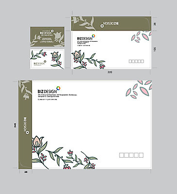 템플릿 꽃 잎 꽃무늬 명함 명함템플릿 서류봉투 편지봉투 사람없음 세트 패키지 봉투템플릿 우편봉투 비즈디자인 봉투디자인 이미지템플릿 AI파일 식물 무늬 봉투 편지 우편물 파일형식 벡터