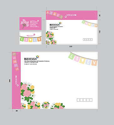 템플릿 분홍색 꽃다발 꽃무늬 명함 명함템플릿 서류봉투 편지봉투 사람없음 세트 패키지 가랜드 봉투템플릿 우편봉투 비즈디자인 봉투디자인 이미지템플릿 AI파일 꽃 컬러 무늬 봉투 편지 우편물 파티용품 파일형식 벡터