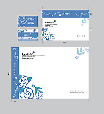 템플릿 꽃 꽃무늬 명함 명함템플릿 서류봉투 편지봉투 사람없음 파란색 세트 패키지 봉투템플릿 우편봉투 비즈디자인 봉투디자인 이미지템플릿 AI파일 식물 컬러 무늬 봉투 편지 우편물 파일형식 벡터