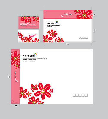 템플릿 꽃 분홍색 꽃무늬 명함 명함템플릿 서류봉투 편지봉투 사람없음 세트 패키지 봉투템플릿 우편봉투 비즈디자인 봉투디자인 이미지템플릿 AI파일 식물 컬러 무늬 봉투 편지 우편물 파일형식 벡터