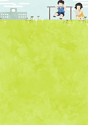 전신 PSD 학생 여자 교육 남자 종이 일러스트 학교 청소년 놀이 프레임 초원 두명 스쿨라이프 새싹 철봉 프레임일러스트 국내일러스트 식물 라이프스타일 사람 파일형식