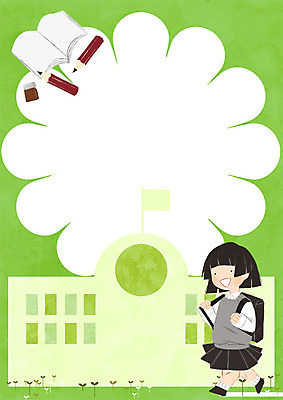 전신 PSD 학생 여자 교육 꽃 가방 일러스트 학교 청소년 프레임 한명 서기 책 연필 스쿨라이프 새싹 지우개 등교 프레임일러스트 국내일러스트 식물 1 라이프스타일 잡화 모션 학용품 사람 필기구 등하교 파일형식